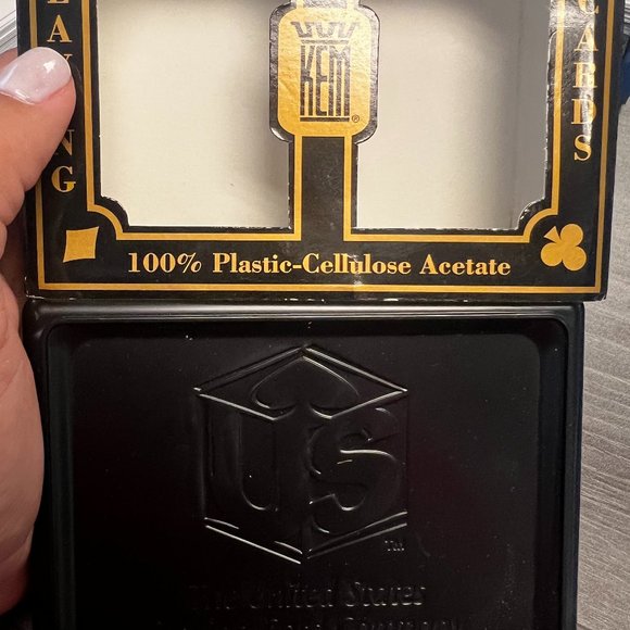 KEM Plastic Cards Vintage Playing Cards 2 Full Decks Decor w/ Box - Picture 1 of 3